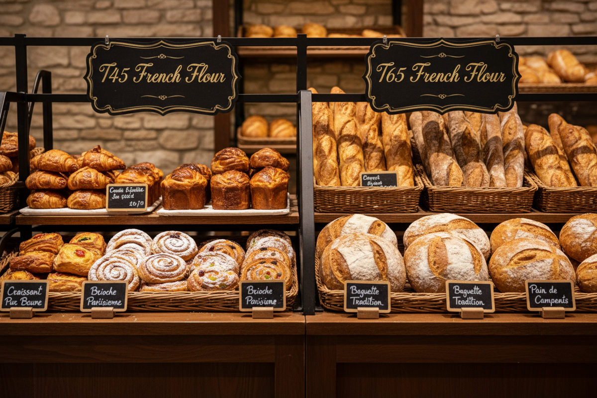 T45 vs T65 Flour: Which French Flour for Croissants, Baguettes, and Viennoiserie