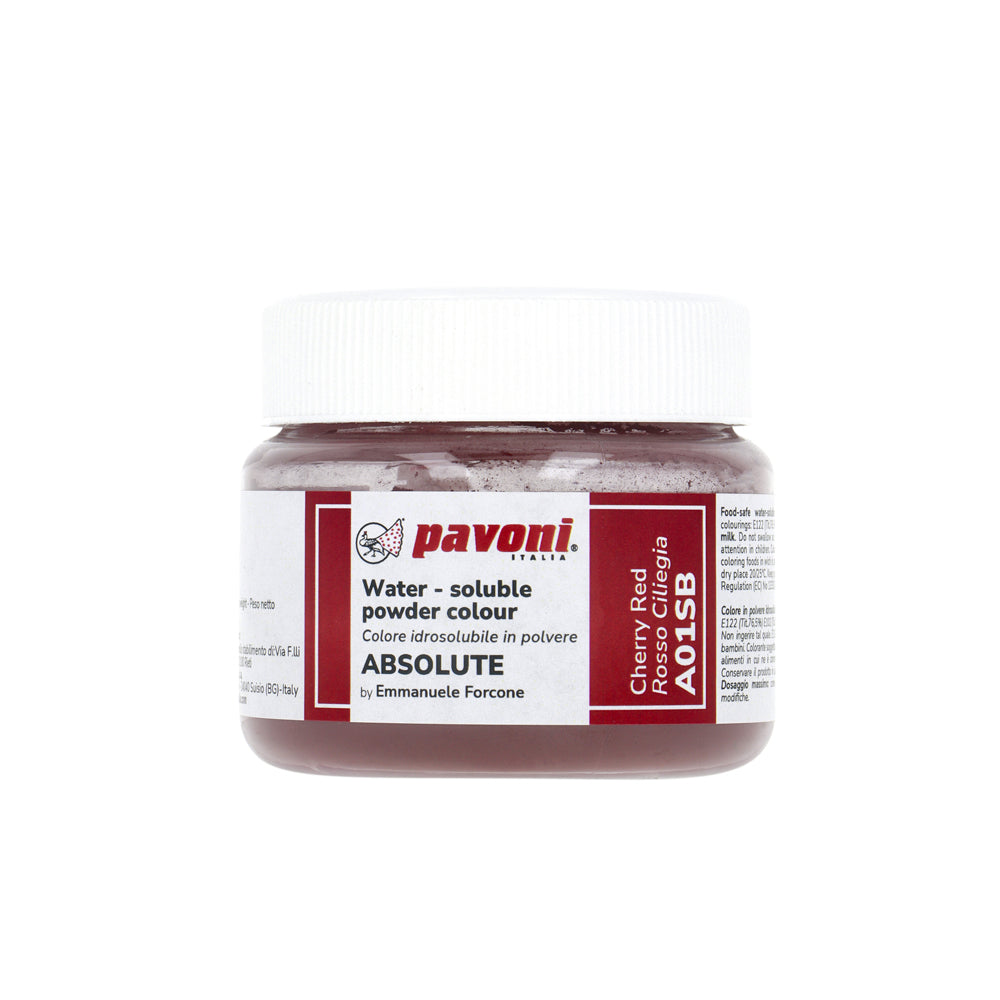 Water-soluble powder colors for macarons fondant and buttercream