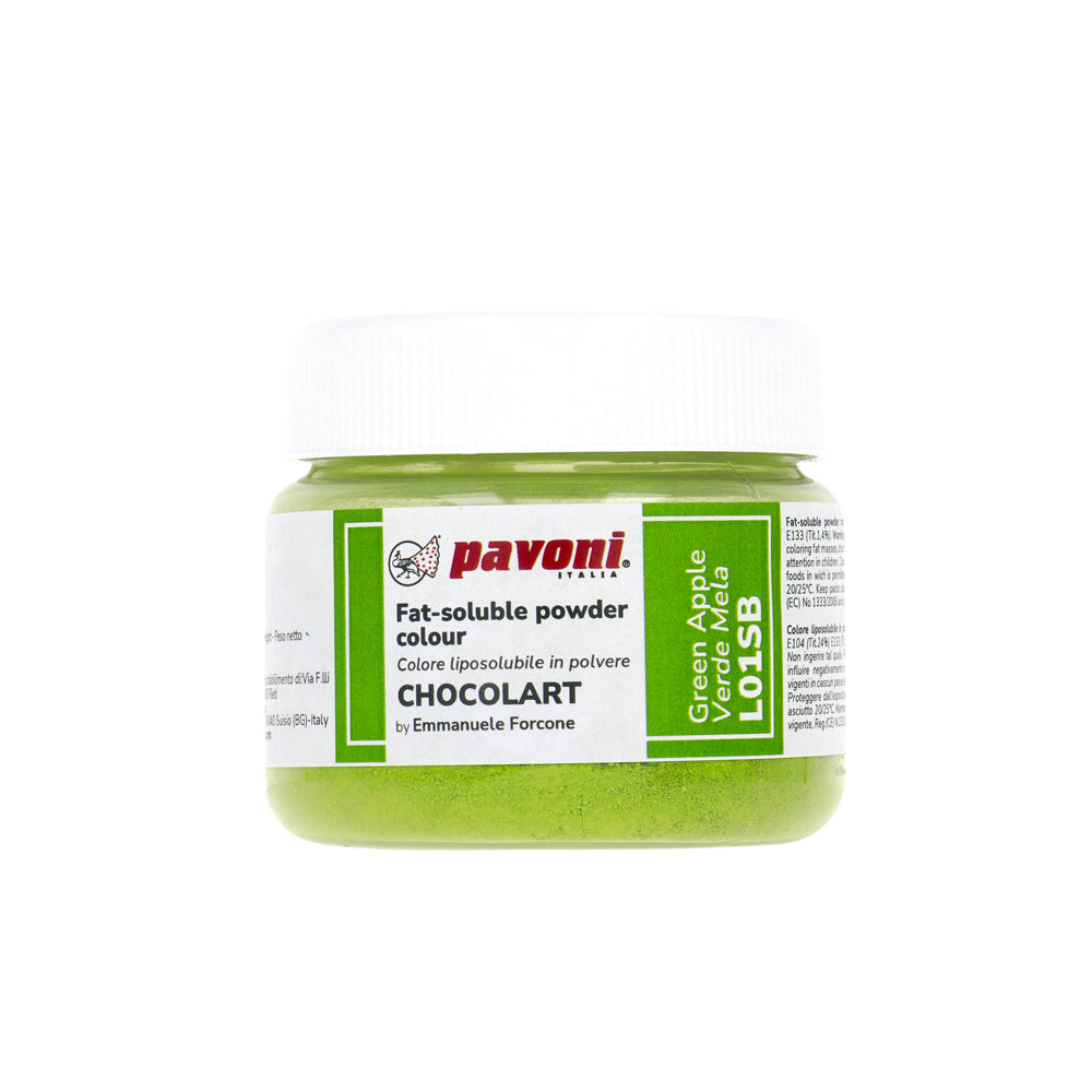 Fat-soluble liposoluble powder colors for chocolate and cocoa butter