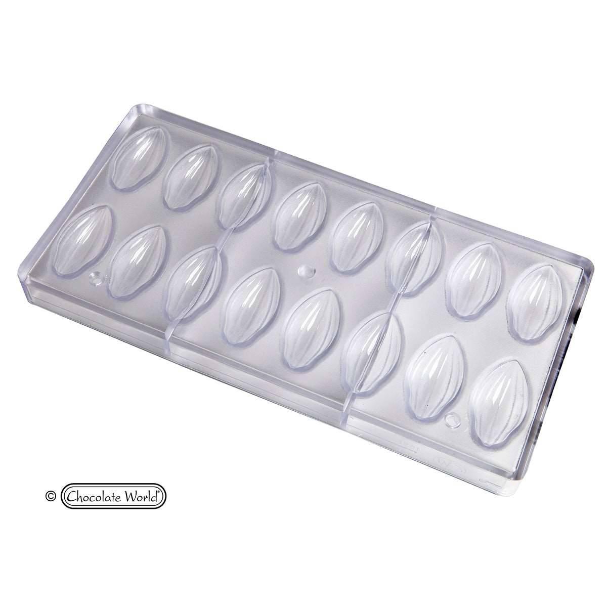 CHOCOLATE MOLD COCOA BEAN CW1558 - Zucchero Canada