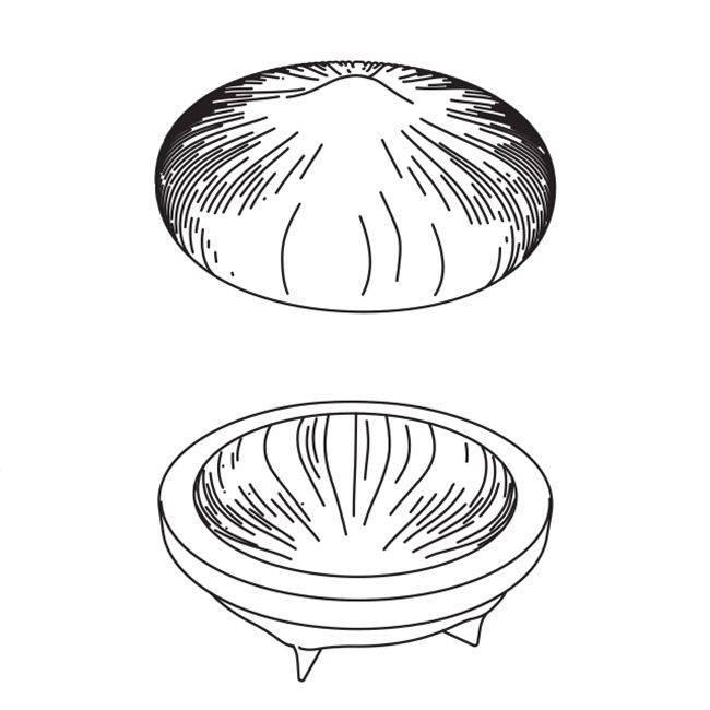 KE055S - 3D Pavocake mould NOISETTE Cedric Grolet Ø 180 x h 70 mm - vol. 1155 ml - Zucchero Canada