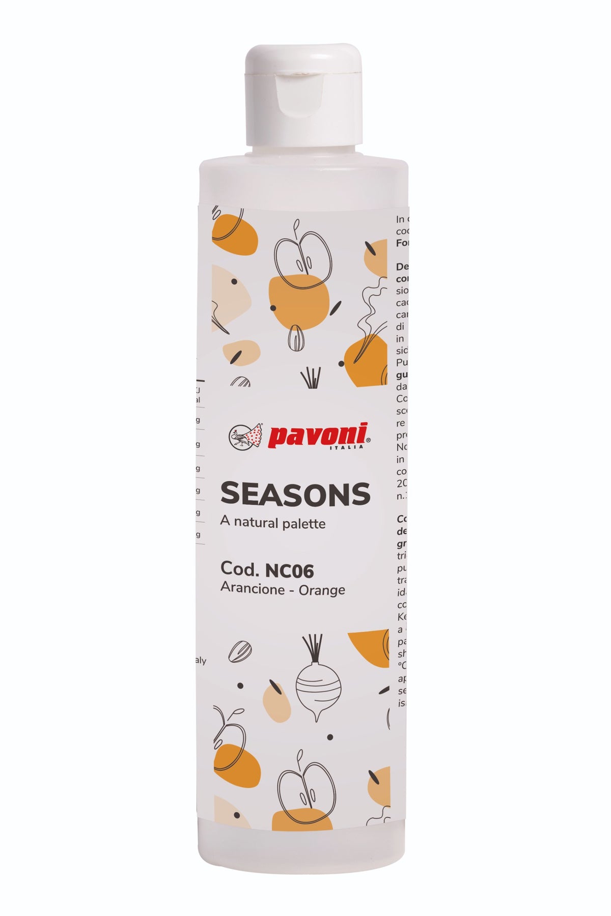 Pavoni Seasons NC06 orange natural cocoa butter concentrate bottle