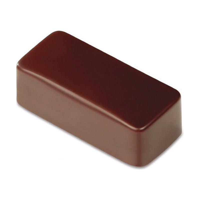 Main view of Pavoni PC114 Smooth Rectangular praline mold 3.7x1.6cm