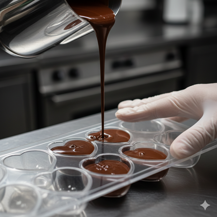 How to Mold Chocolate: Step-by-Step Technique for Polycarbonate and Silicone Molds