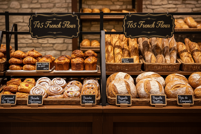 T45 vs T65 Flour: Which French Flour for Croissants, Baguettes, and Viennoiserie