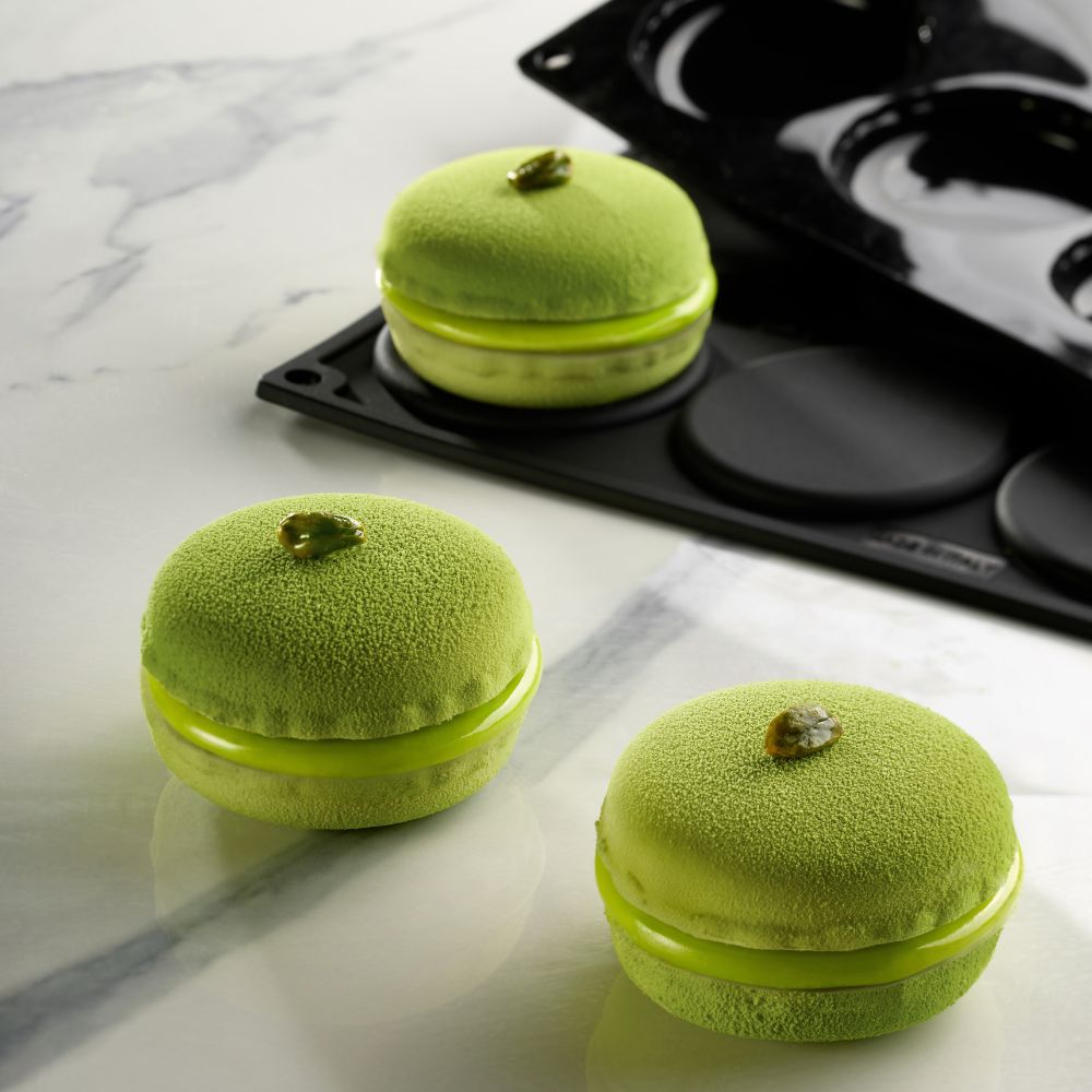 Macaron silicone mold template