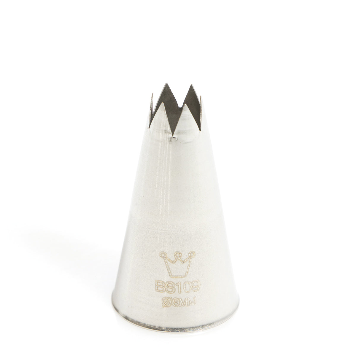 Martellato BS 109 open star piping tip, 9 mm