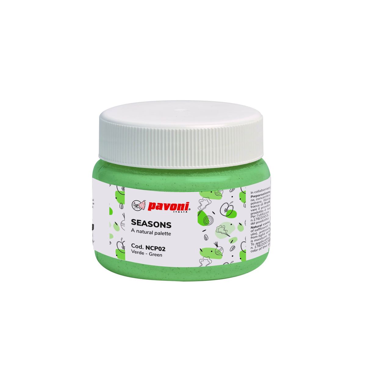 Pavoni Seasons natural colour paste jar – NCP02