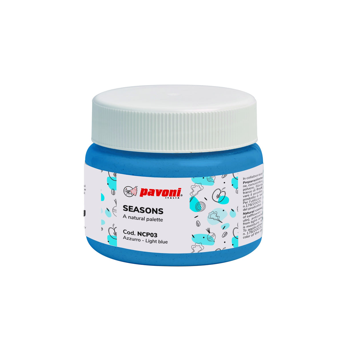 Pavoni Seasons natural colour paste jar – NCP03