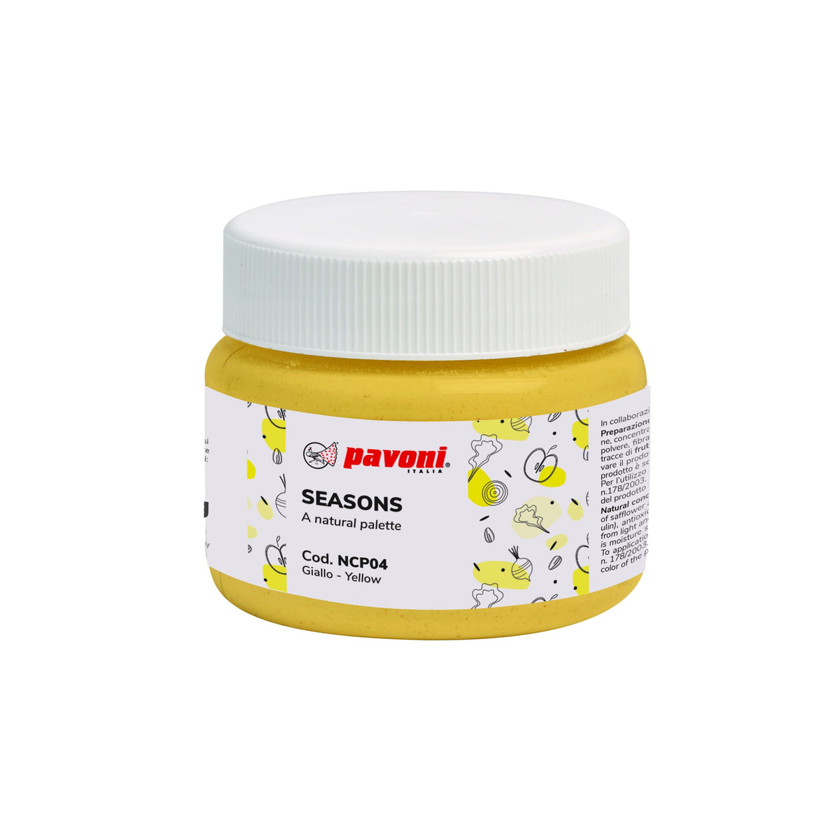 Pavoni Seasons natural colour paste jar – NCP04