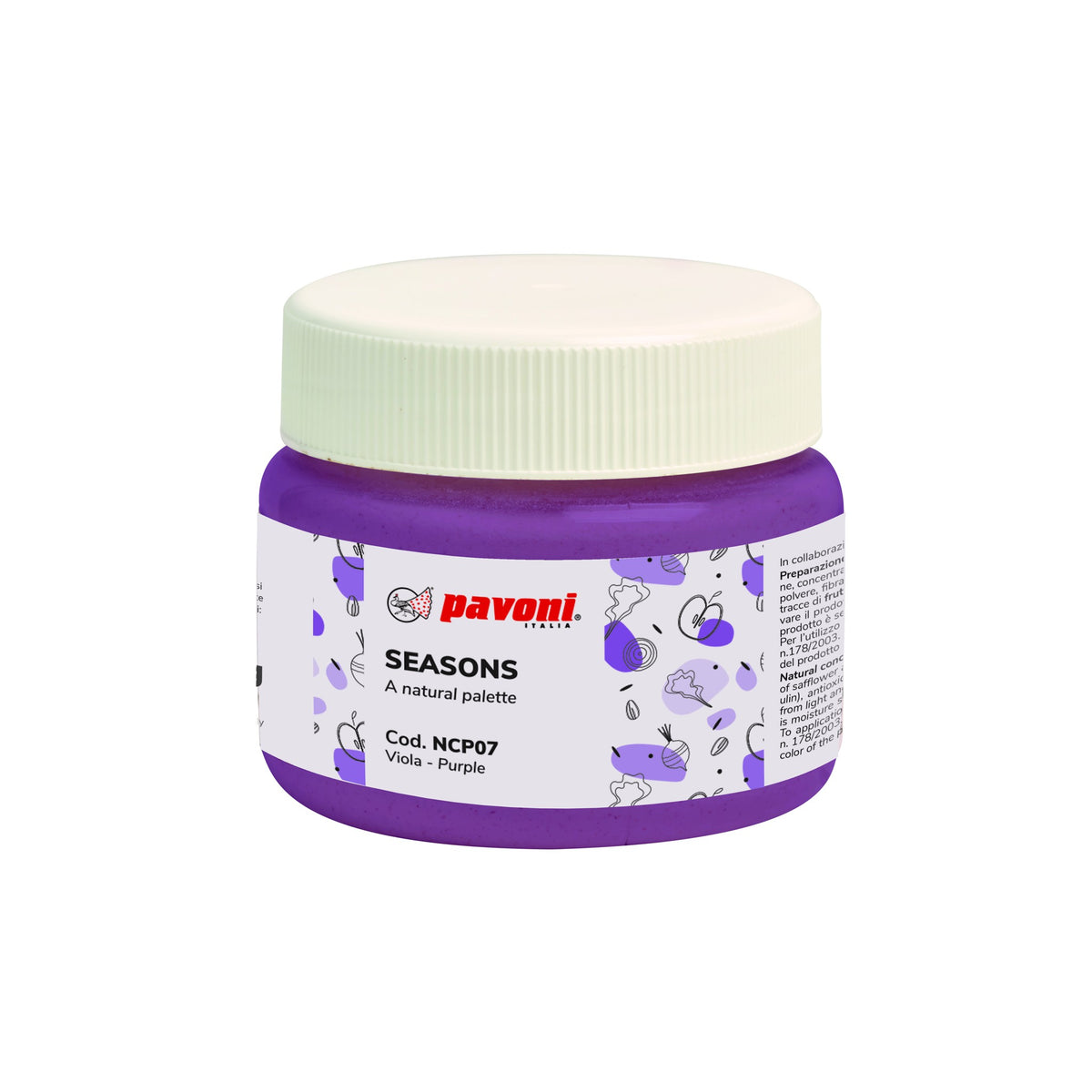 Pavoni Seasons natural colour paste jar – NCP07