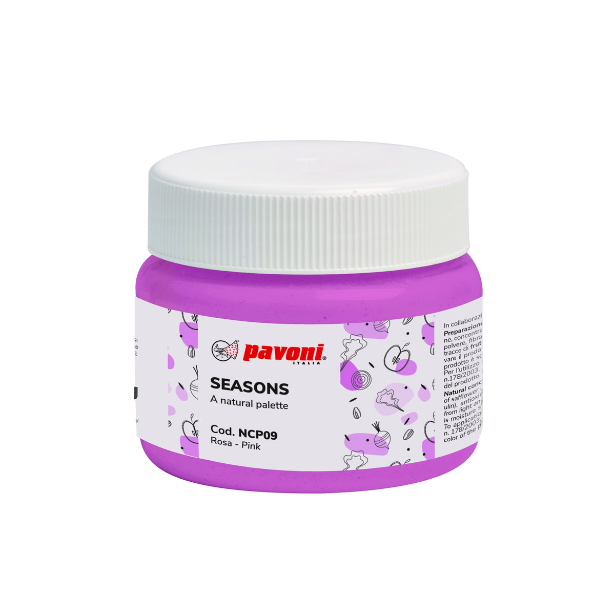 Pavoni Seasons natural colour paste jar – NCP09