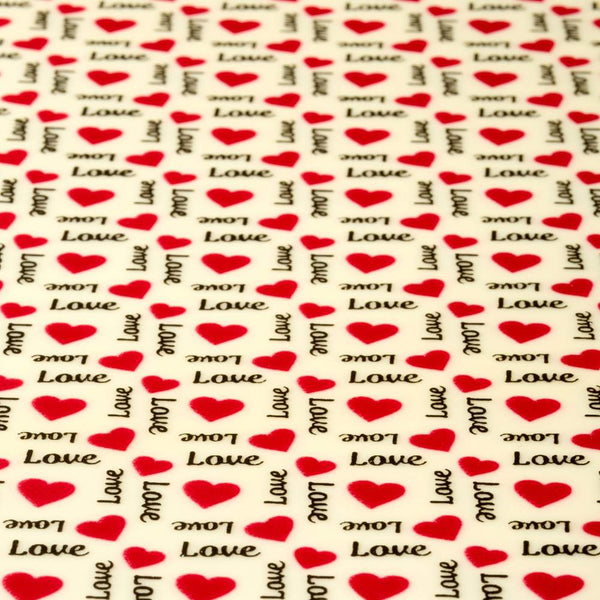 Love Hearts Chocolate Transfer Sheets – SD234SB