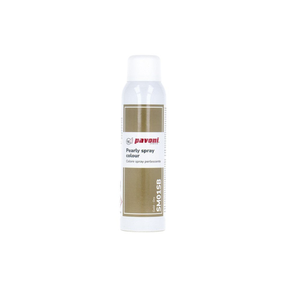 Pavoni gold metallized food spray 150 ml – SM01SB