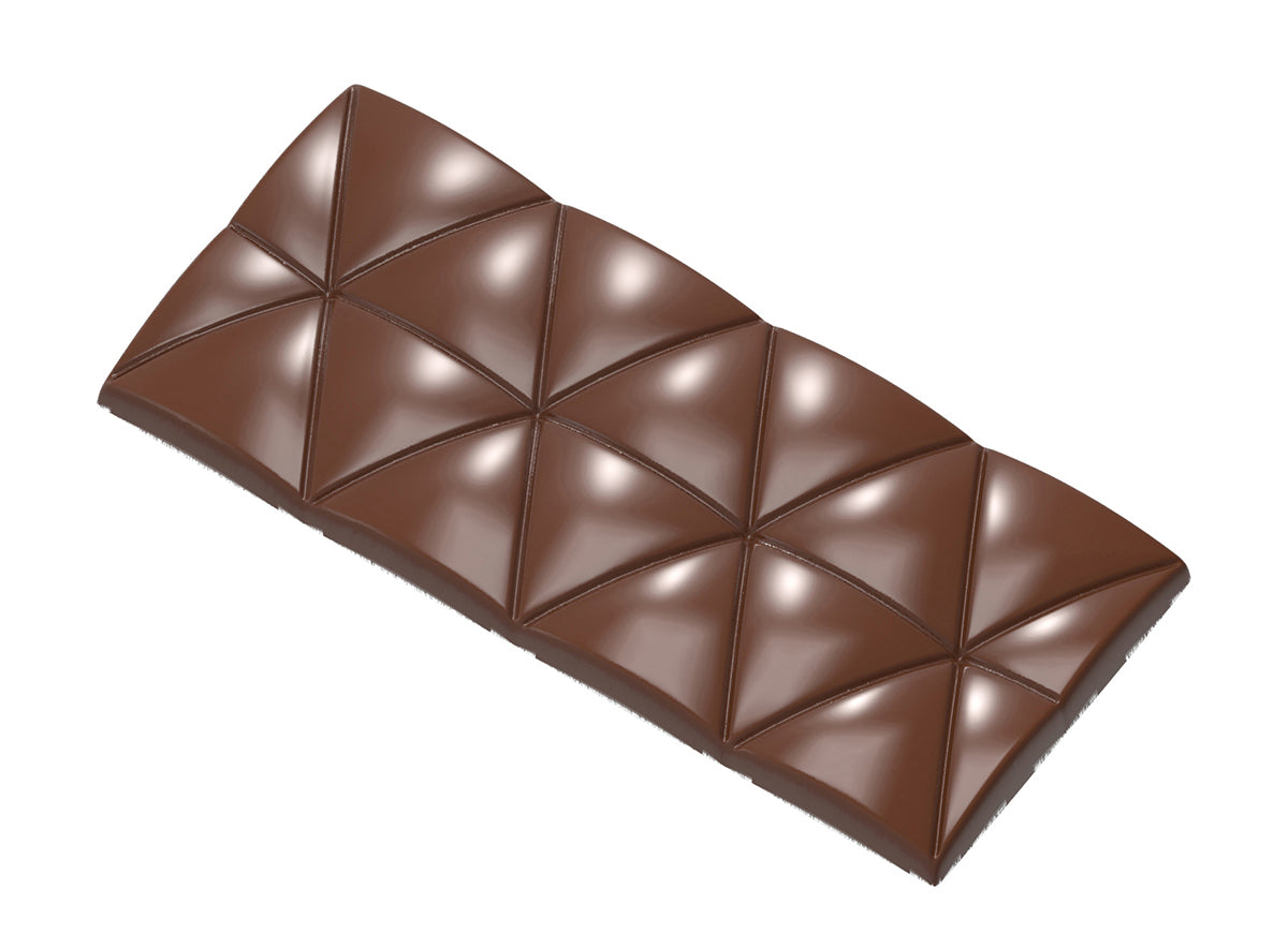 CW12042 - CHOCOLATE MOLD TABLET CONVEX TRIANGLES