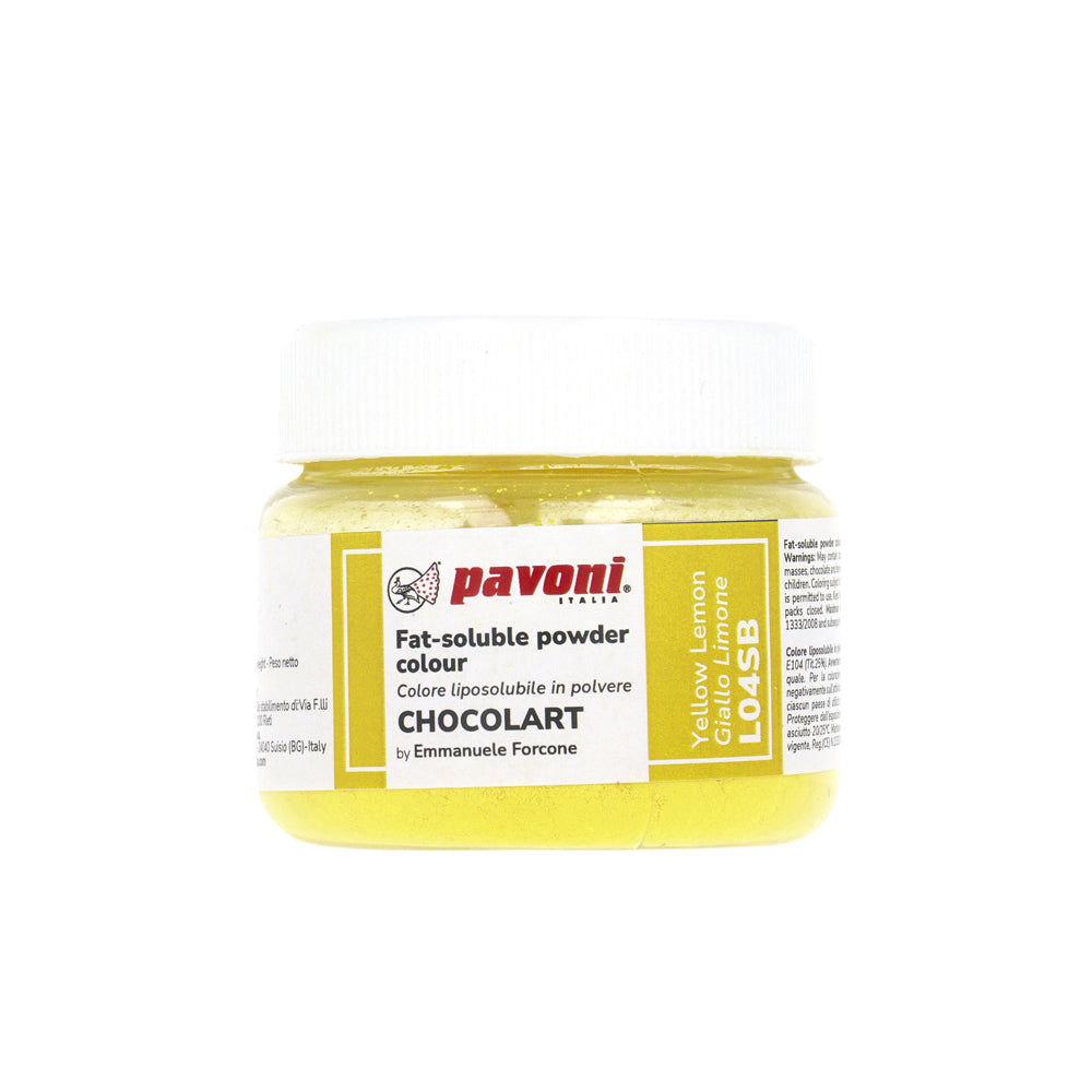 Lemon Yellow Fat-soluble powder 40g - Chocolart