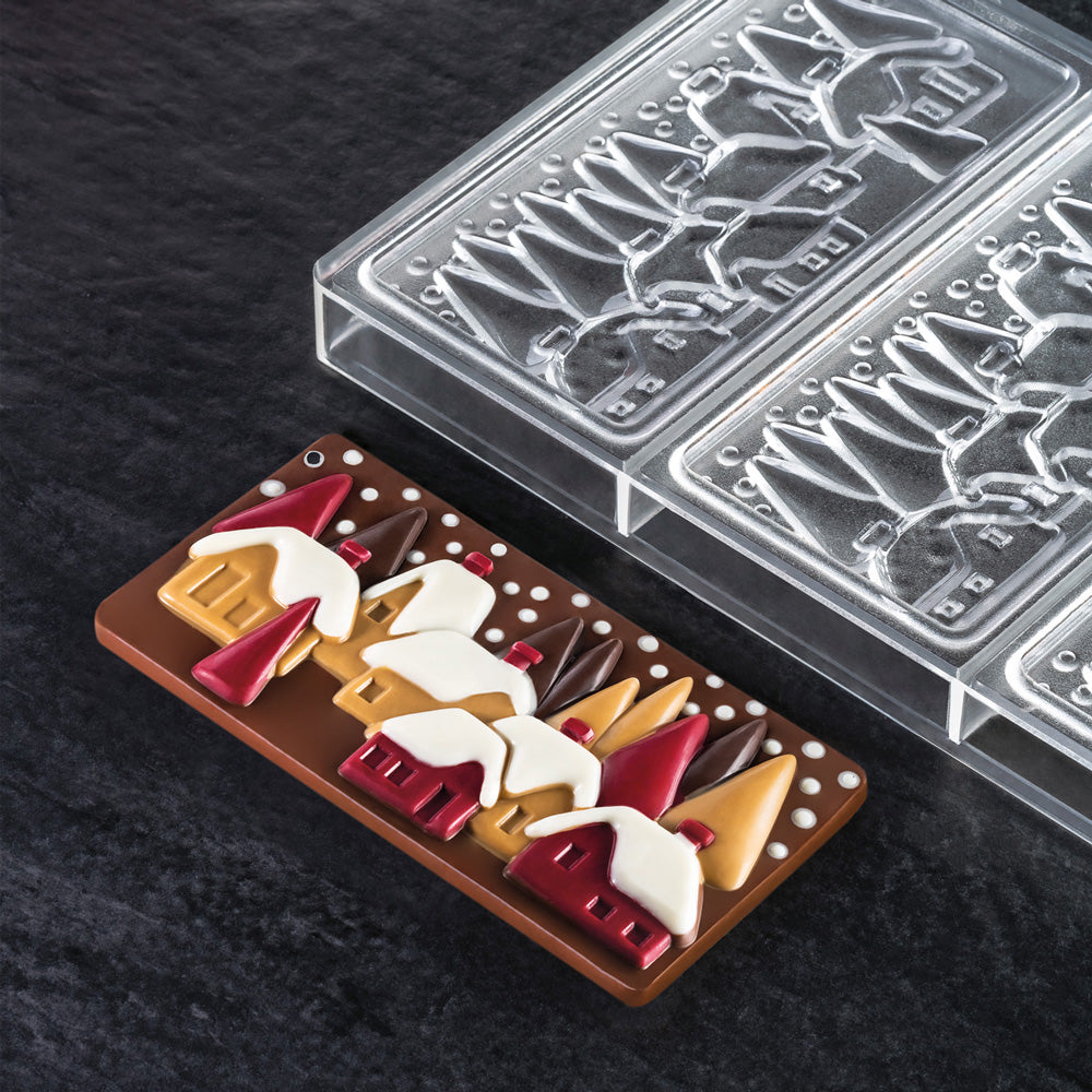 "Christmas Village" Chocolate Bar Mold - Fabrizio Fiorani