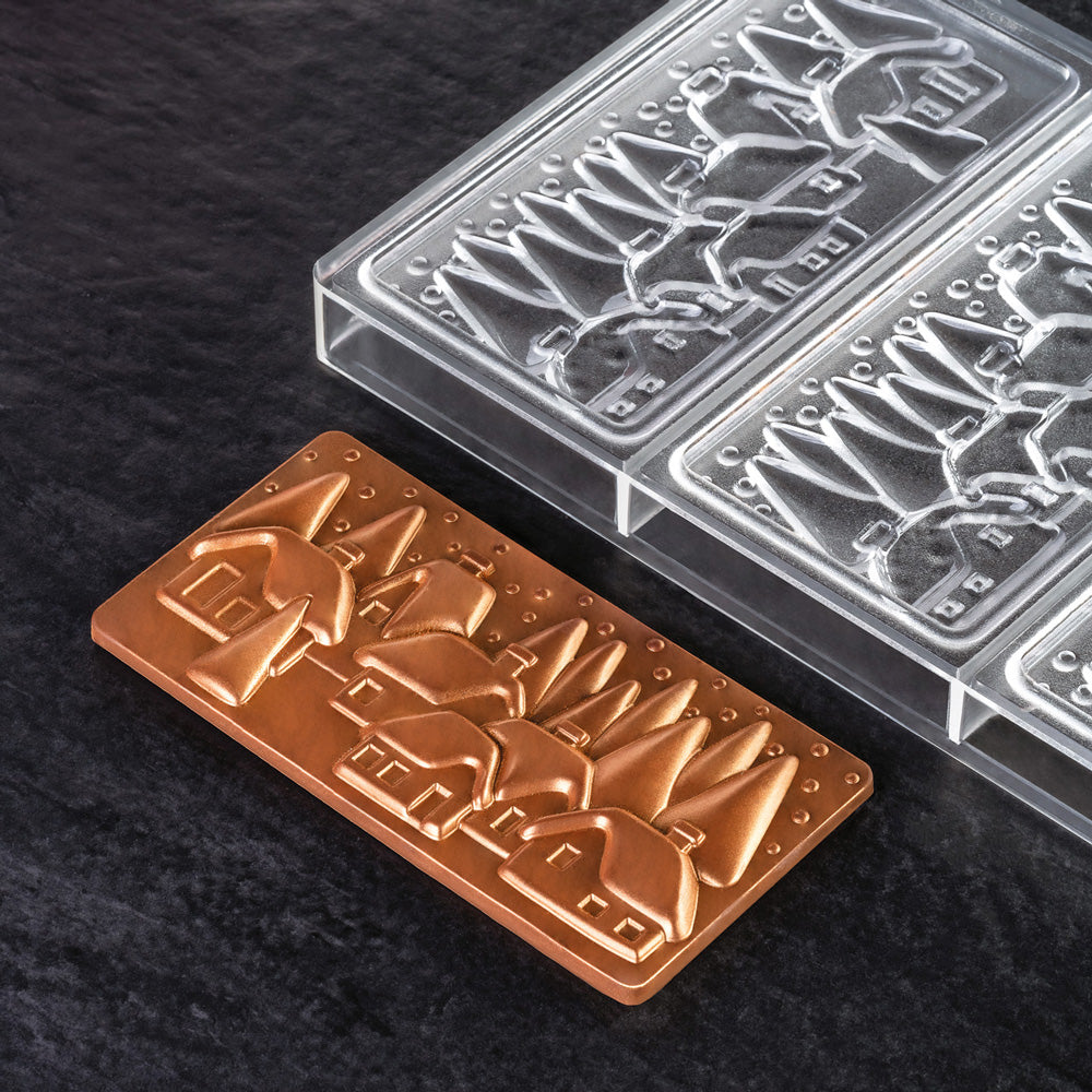 Chocolate Bar Mold Christmas PC5038FR | Zucchero