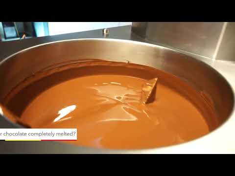 Delight Automatic Tempering Machine 24 kg M1250 chocolate tempering process demonstration video
