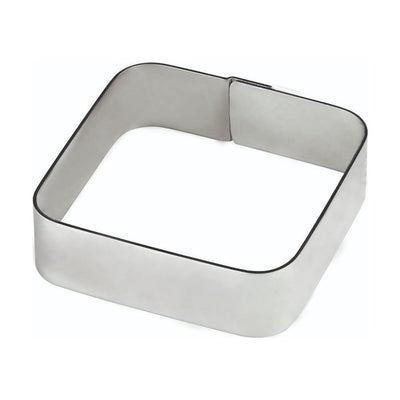 Bracelet en acier inoxydable lisse – Carré 55x55x20mm (2.2 x 2.2 x 0.8 pouces)