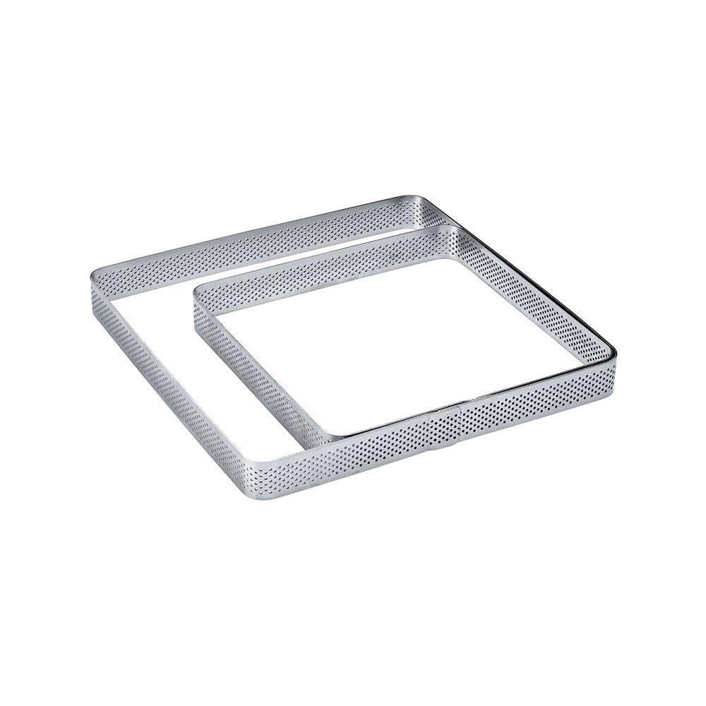XF03 - Square microperforated stainless steel bands with rounded corners
150 x 150 x h 20 mm - 2/4 servings - Zucchero Canada