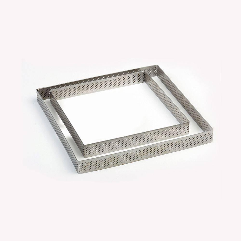 XF151520 - Square microperforated stainless steel bands 150 x 150 x h 20 mm -
2/4 servings - Zucchero Canada