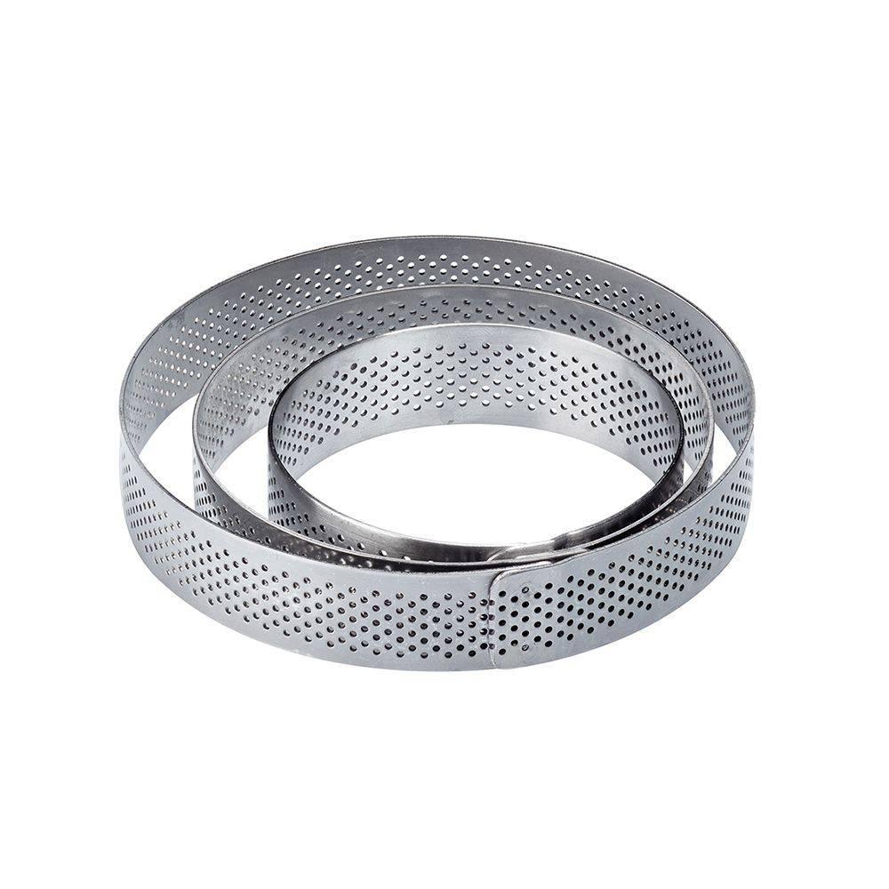 XF7020 - Micro-perforated stainless steel round bands for single-serving tarts ¯
70 x h 20 mm - Zucchero Canada