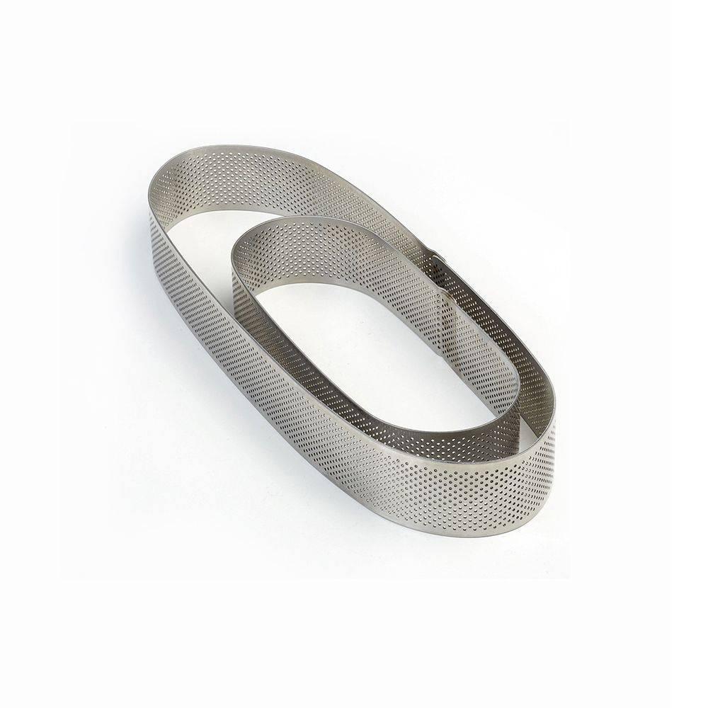 XFO197035 - Oval microperforated stainless steel bands 190 x 70 x h 35 mm - 2/4
servings - Zucchero Canada