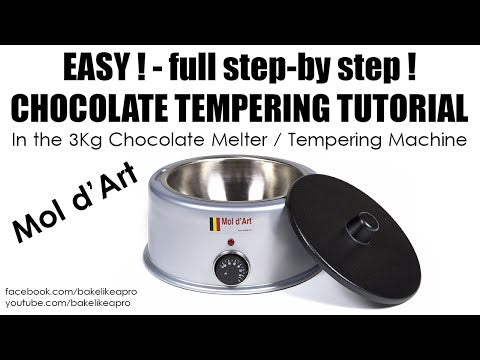 Mol d’Art チョコレートメルター／保温溶解器 Mol D'Art Chocolate Melter – 3 kg Capacity – Free Scraper & Chocolate