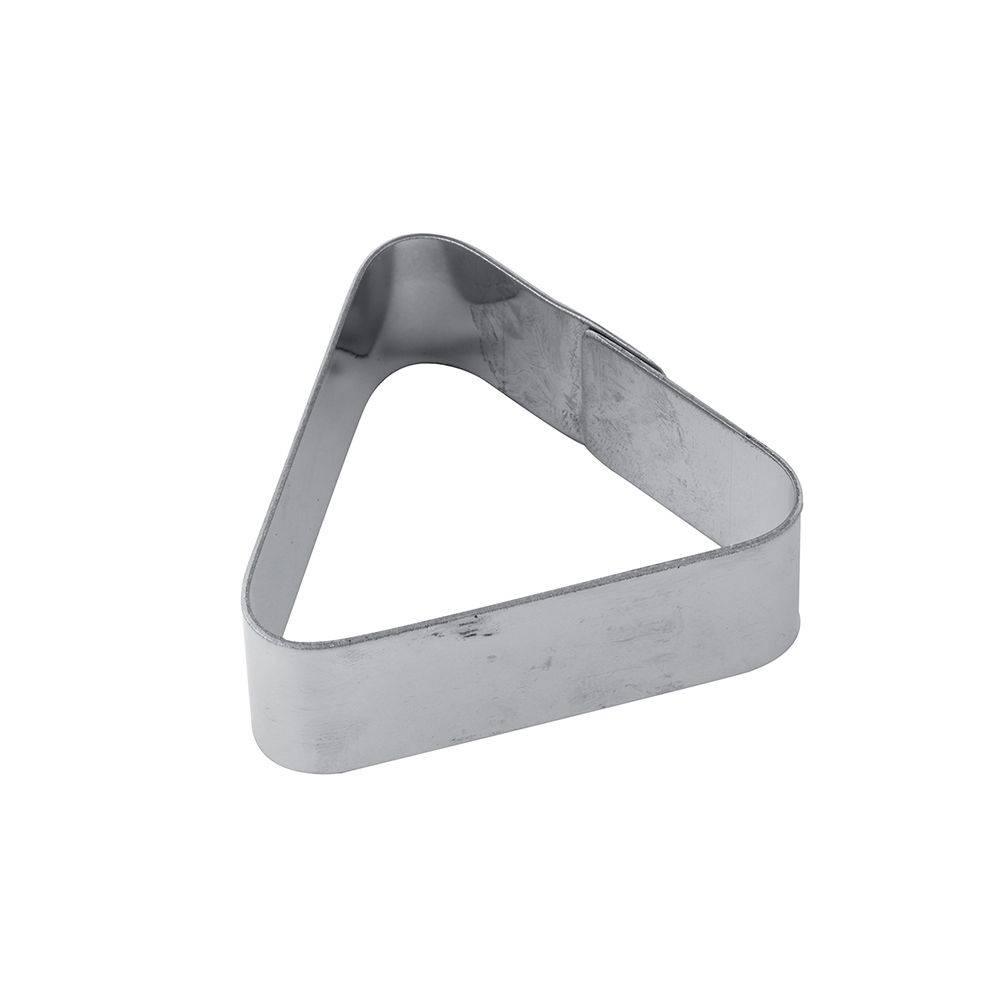 X22 - Smooth stainless steel triangular bands for single-serving tarts 75 x 65
x h 20 mm - Zucchero Canada